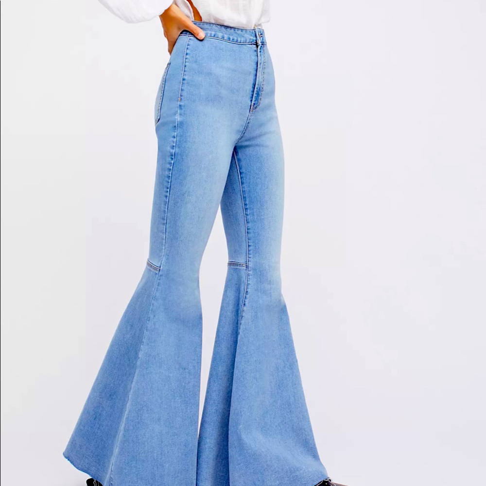 Free People Just Float On Flare Jeans
